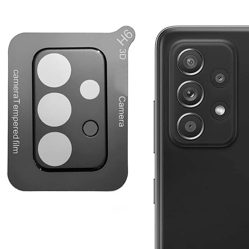 Folie sticla camera Samsung A52 - Negru