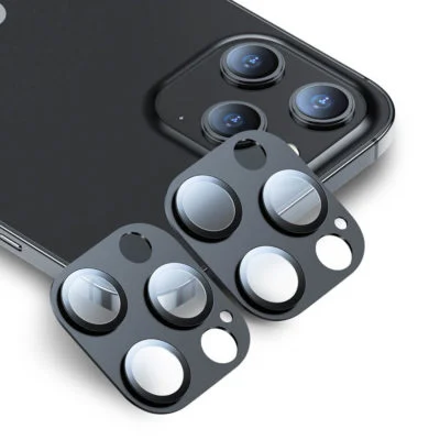 Folie sticla camera iphone 12 pro - Negru