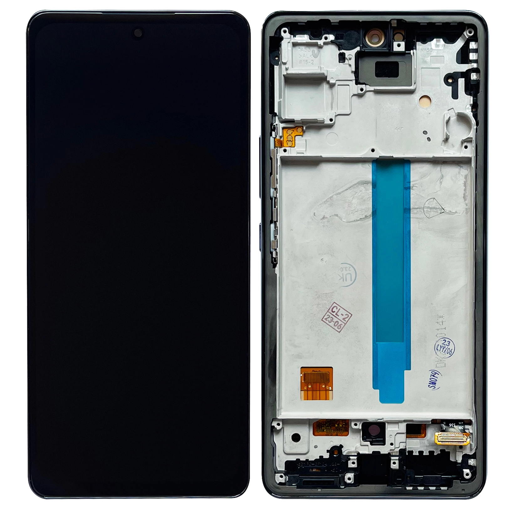 Display Samsung A53 5G OLED cu rama, Negru