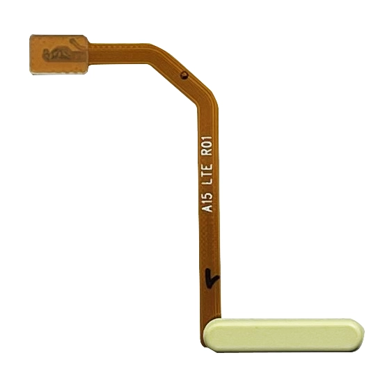 Banda flex cu senzor amprenta si buton on/off Samsung A15 4G, Galben
