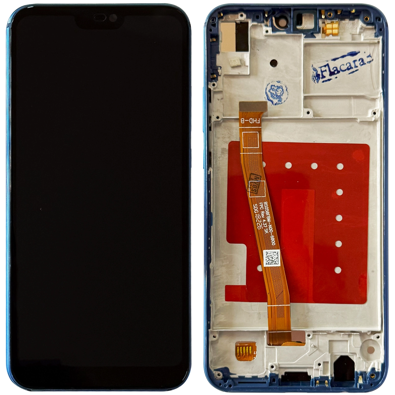 Display Huawei P20 lite cu rama, Albastru