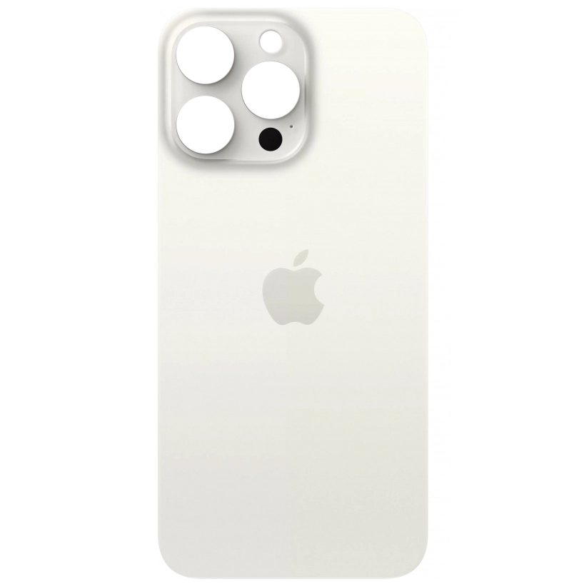 Spate telefon: Capac baterie Iphone 15 Pro Max, Alb