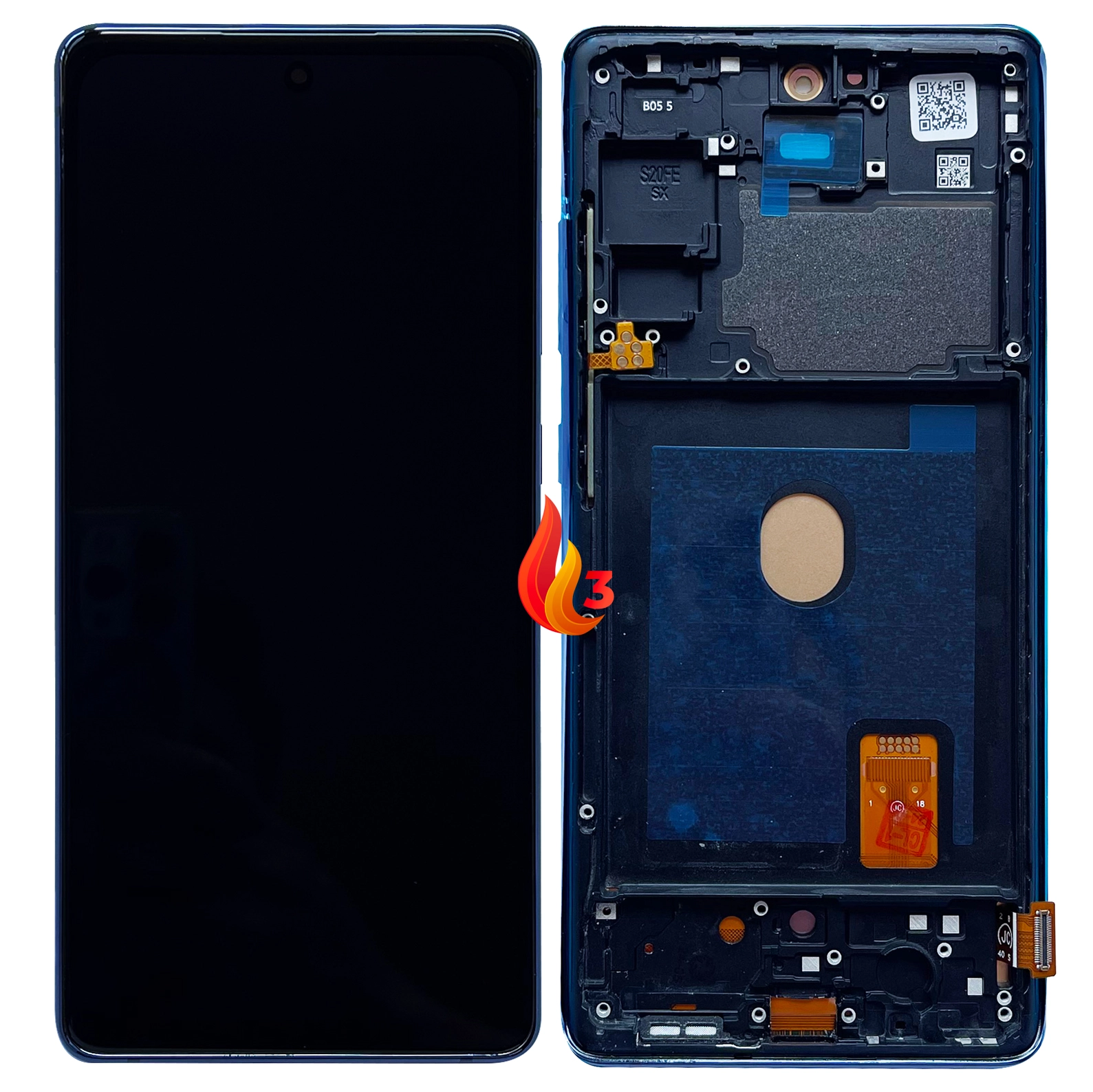 Display Samsung S20 FE 5G LCD cu rama, Negru