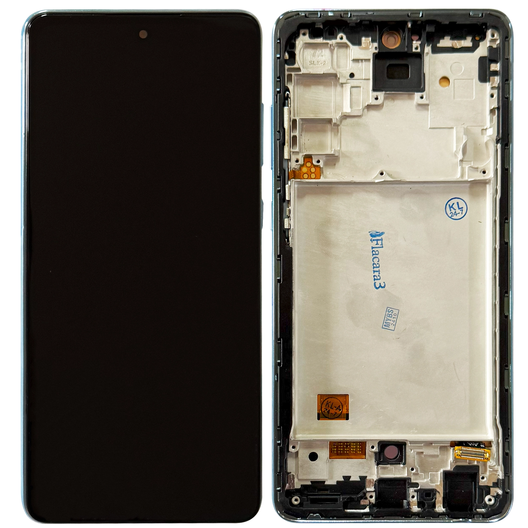 Display Samsung A72 cu rama OLED Albastru