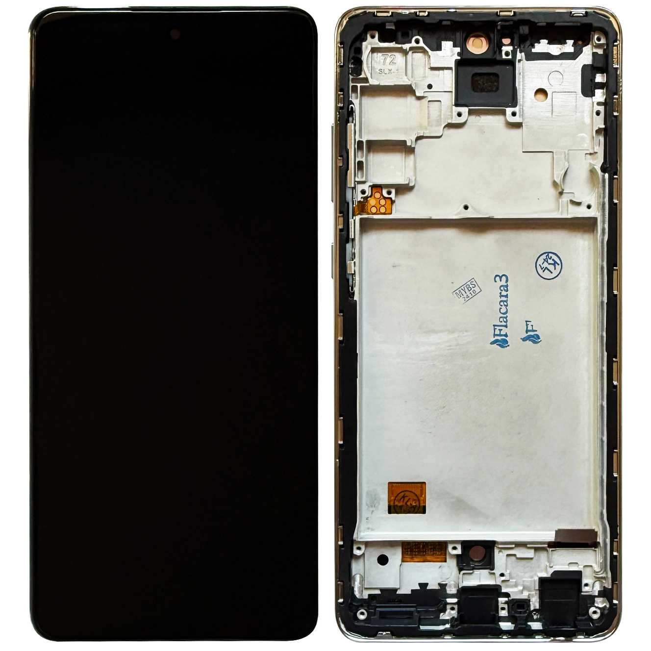 Display Samsung A72 cu rama OLED Alb