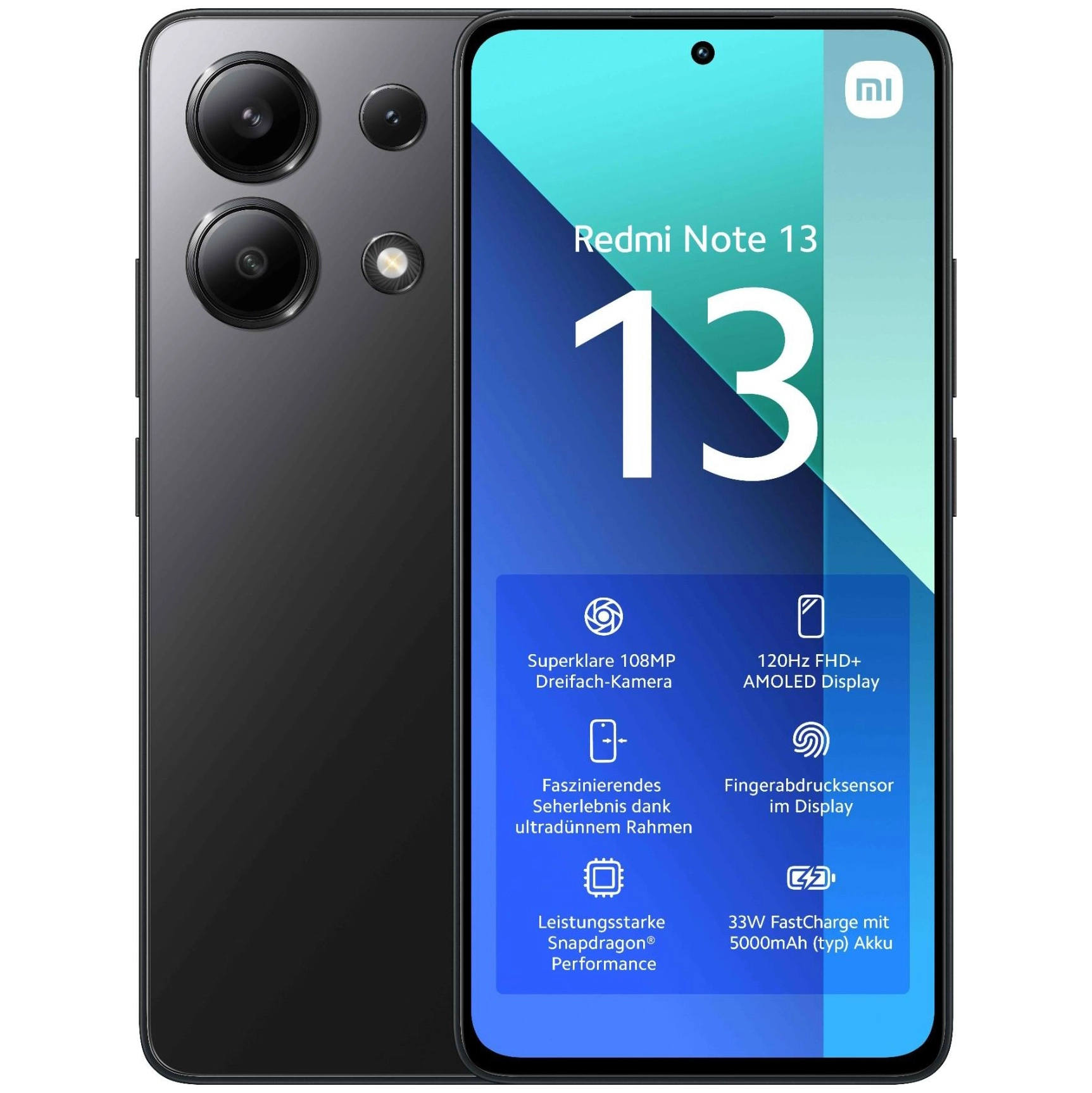 Telefon mobil Xiaomi Redmi Note 13 Dual LTE 256GB 8GB RAM Black (with NFC)