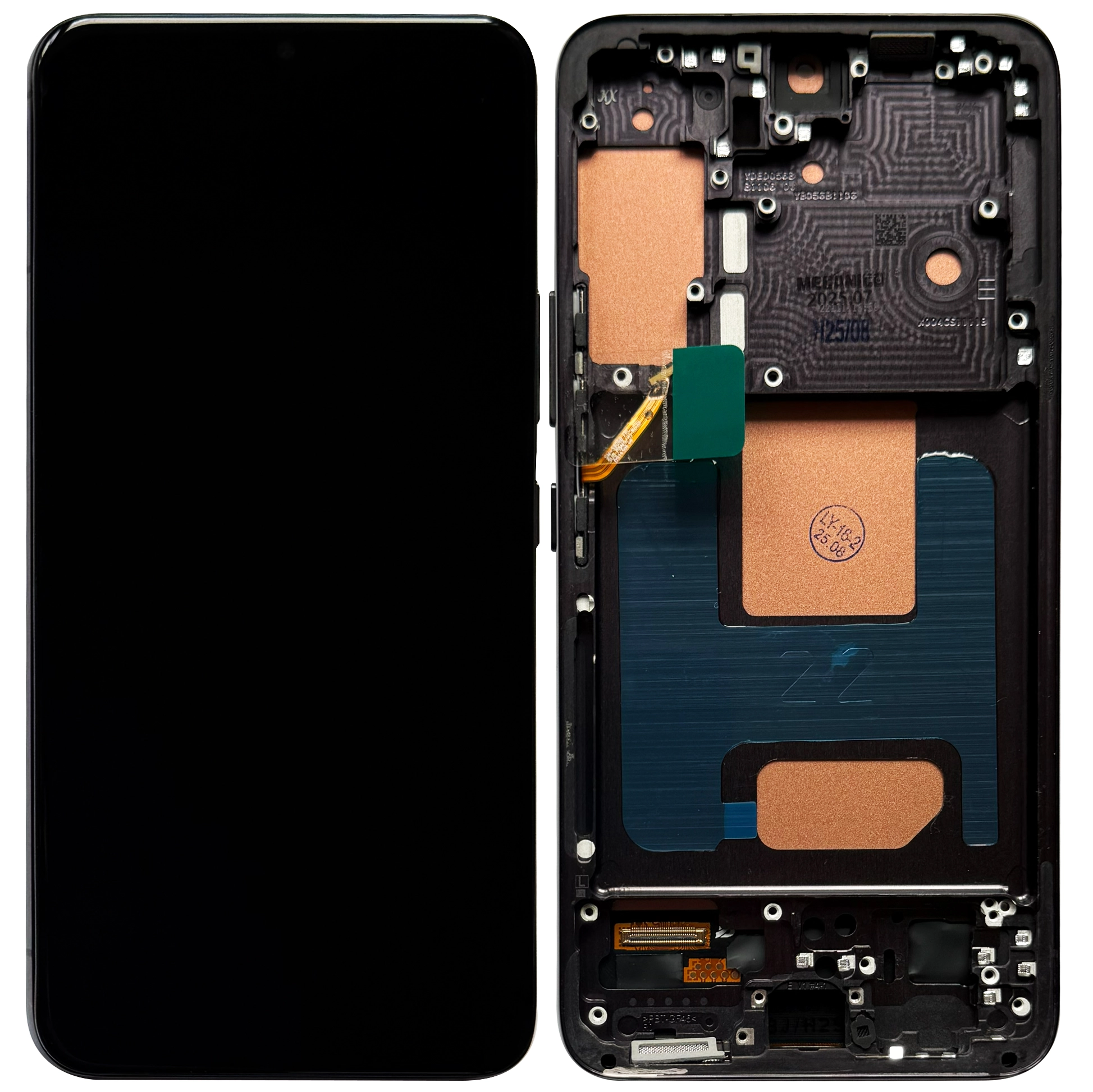 Display Samsung S22 LCD cu rama, Negru