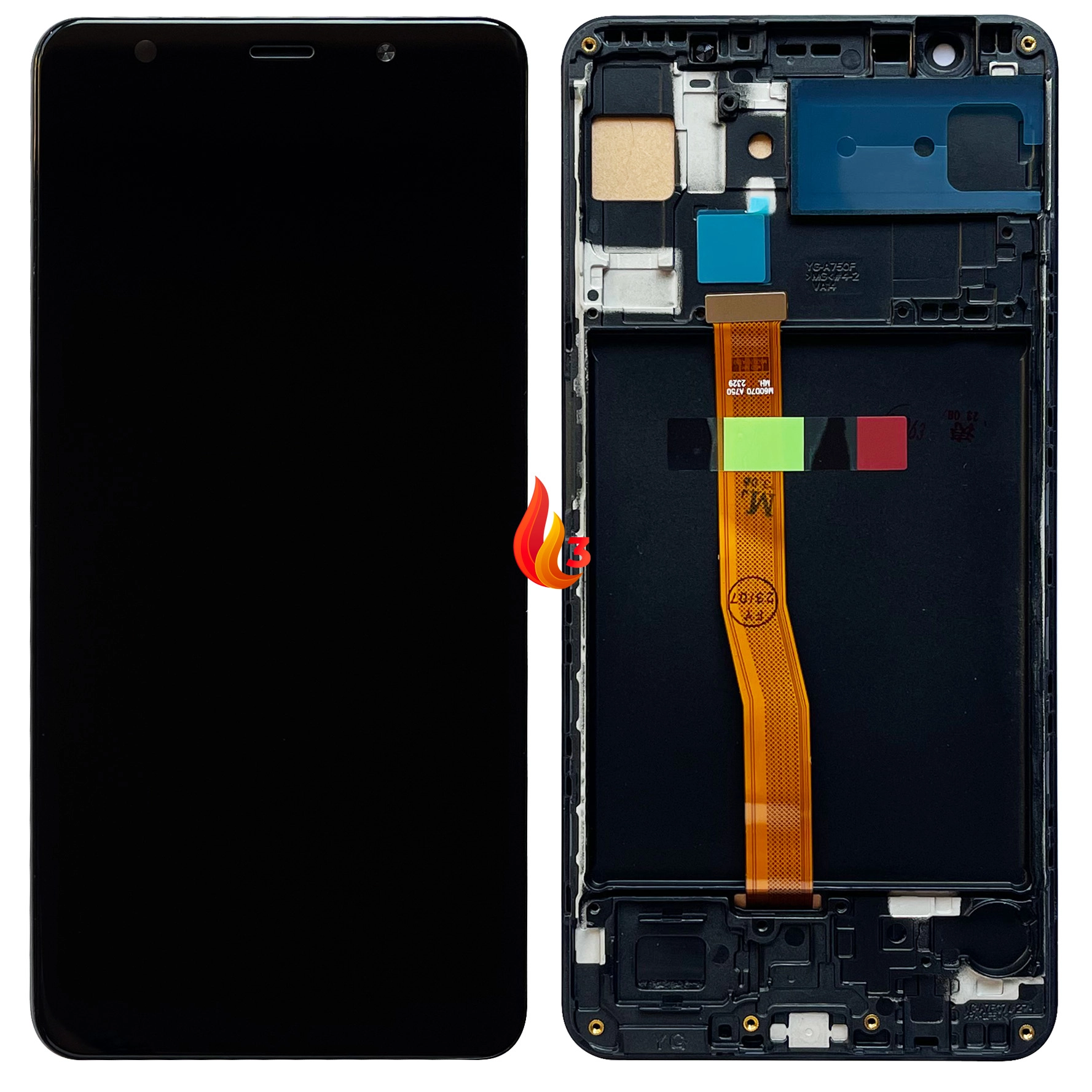 Display Samsung A7 2018 cu rama, QD Incell