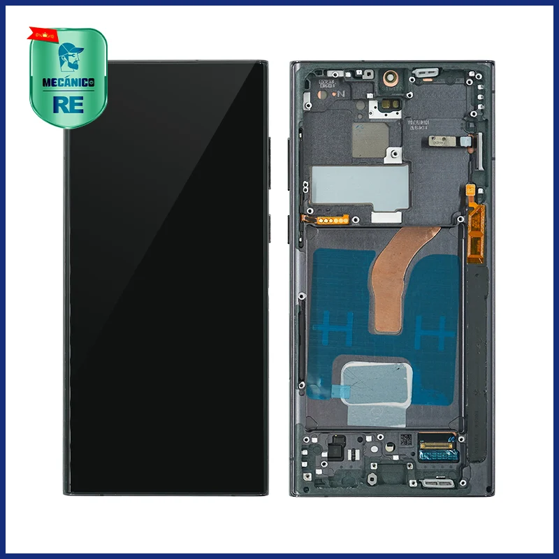 Display Samsung S22 Ultra LCD cu rama, Black