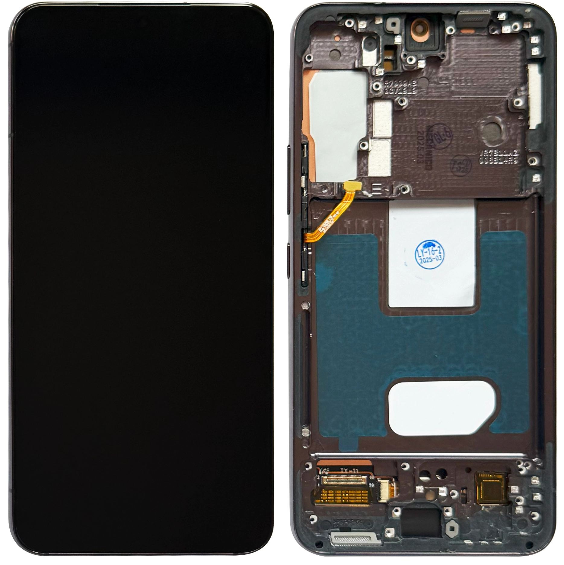 Display Samsung S22 OLED cu rama, Negru