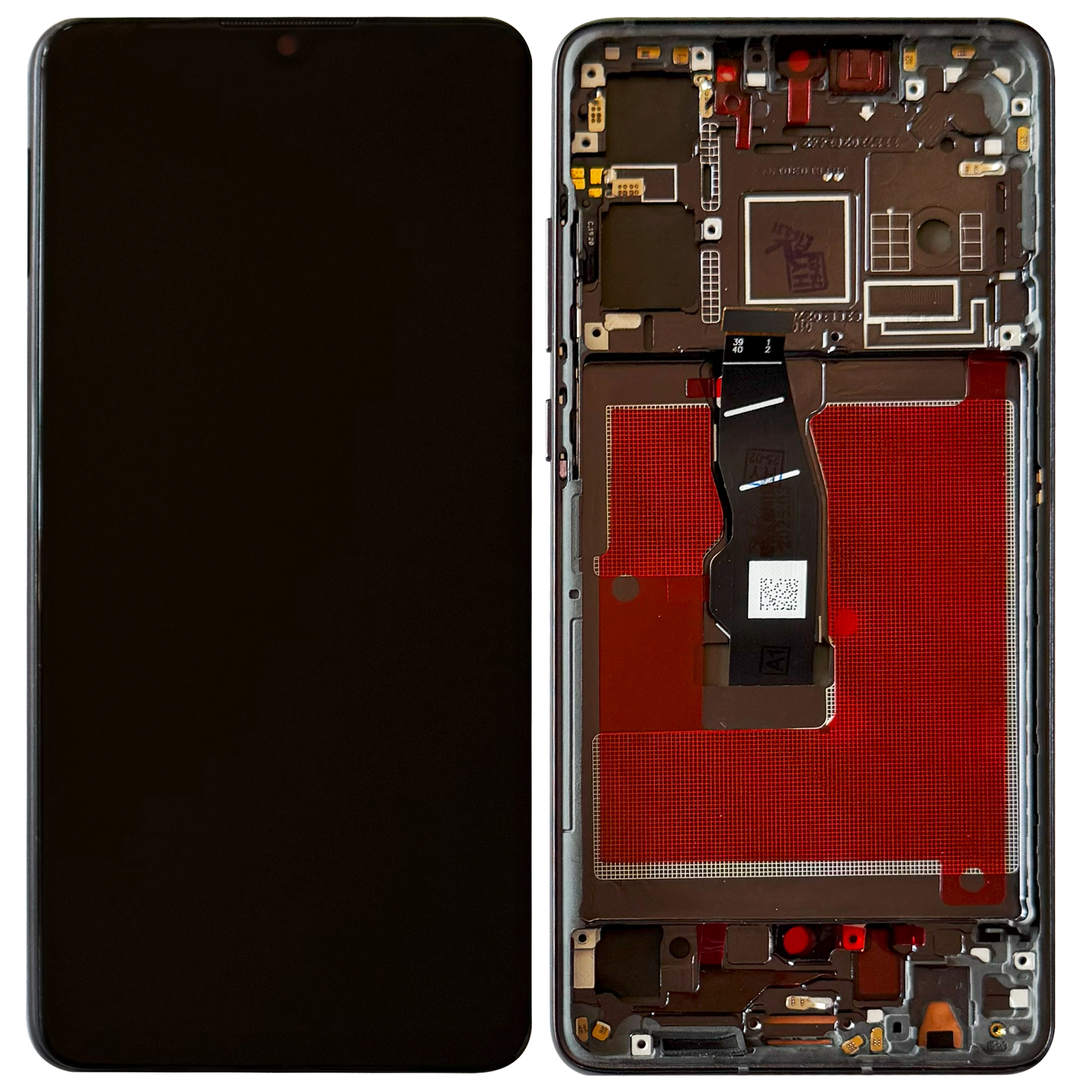 Display Huawei P30 OLED cu rama, Negru