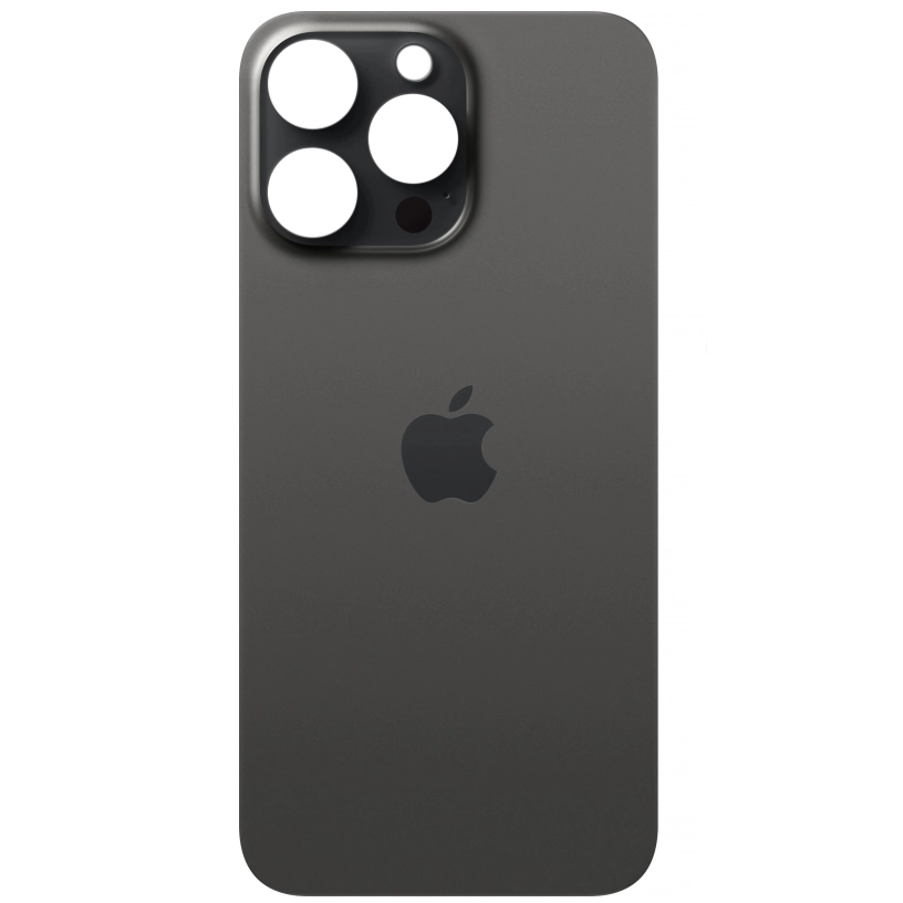 Spate telefon: Capac baterie Iphone 15 Pro, Negru