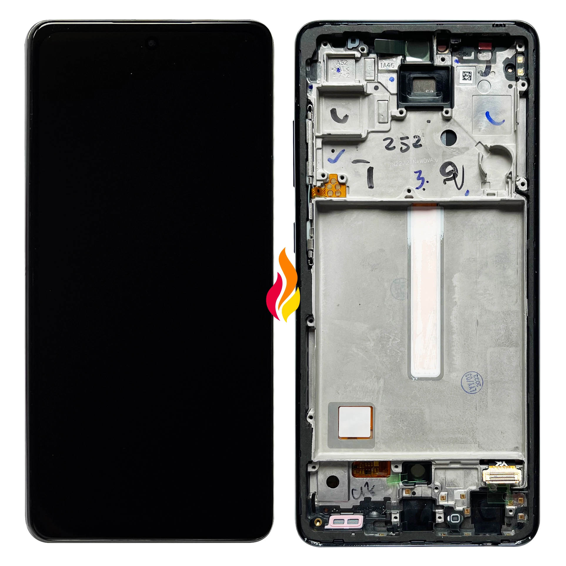 Display Samsung A52 / A52 5G / A52s 5G cu rama OLED, Negru