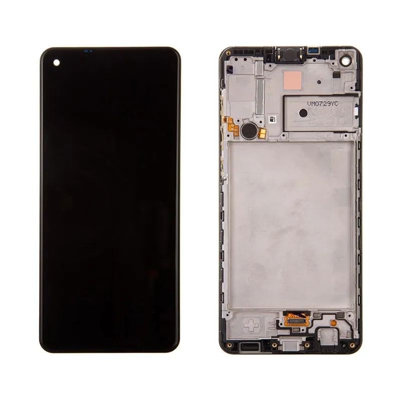 Display Samsung A21s, Original Samsung service pack, Negru