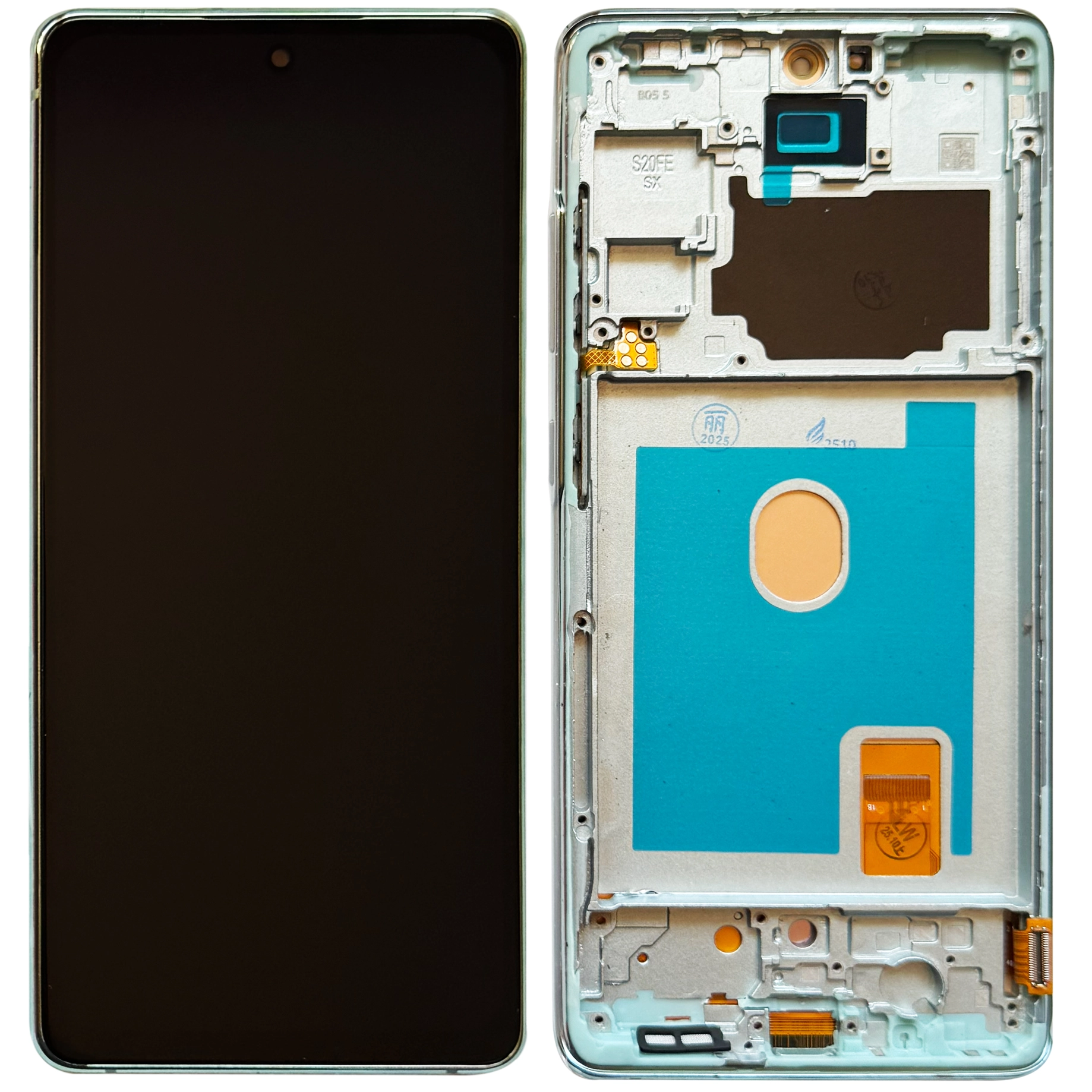 Display Samsung S20 FE 5G OLED cu rama, Verde
