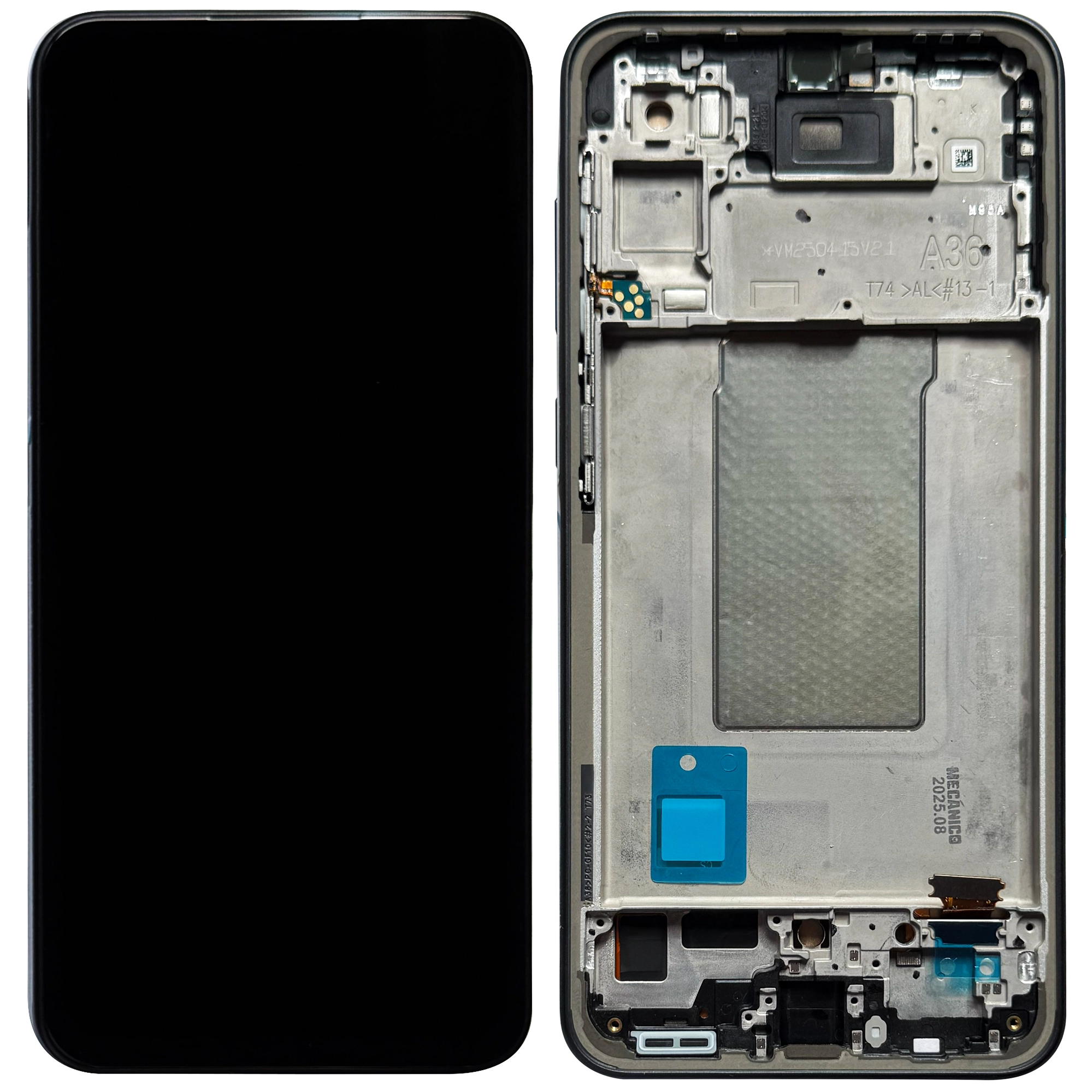 Display Samsung A36 5G OLED cu rama AMM, Negru