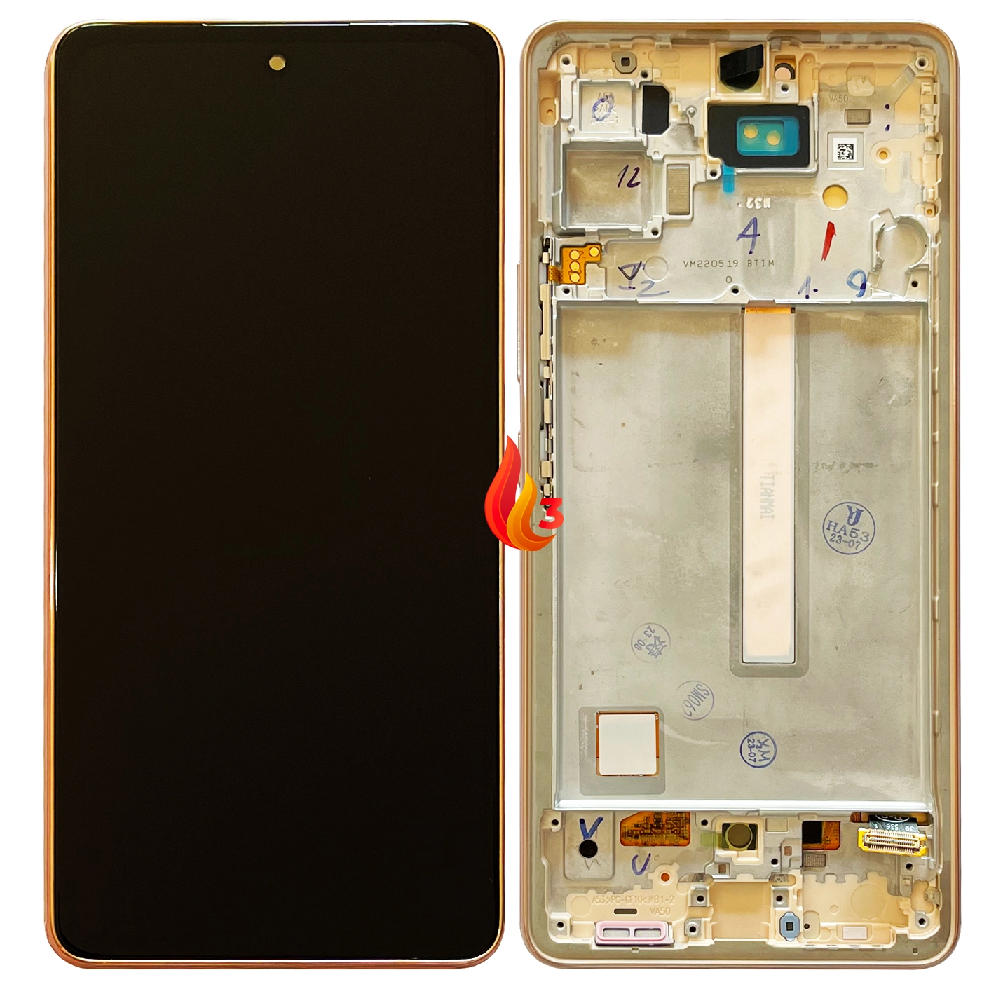 Display Samsung A53 5G cu rama OLED Alb