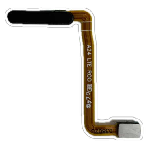 Banda flex cu senzor amprenta si buton on/off Samsung A24 4G, Black