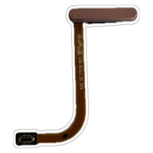 Banda flex cu senzor amprenta si buton on/off Samsung A26, Peach Pink