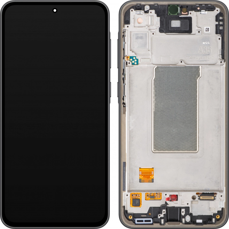 Display Samsung A36 5G cu rama Service Pack, Negru