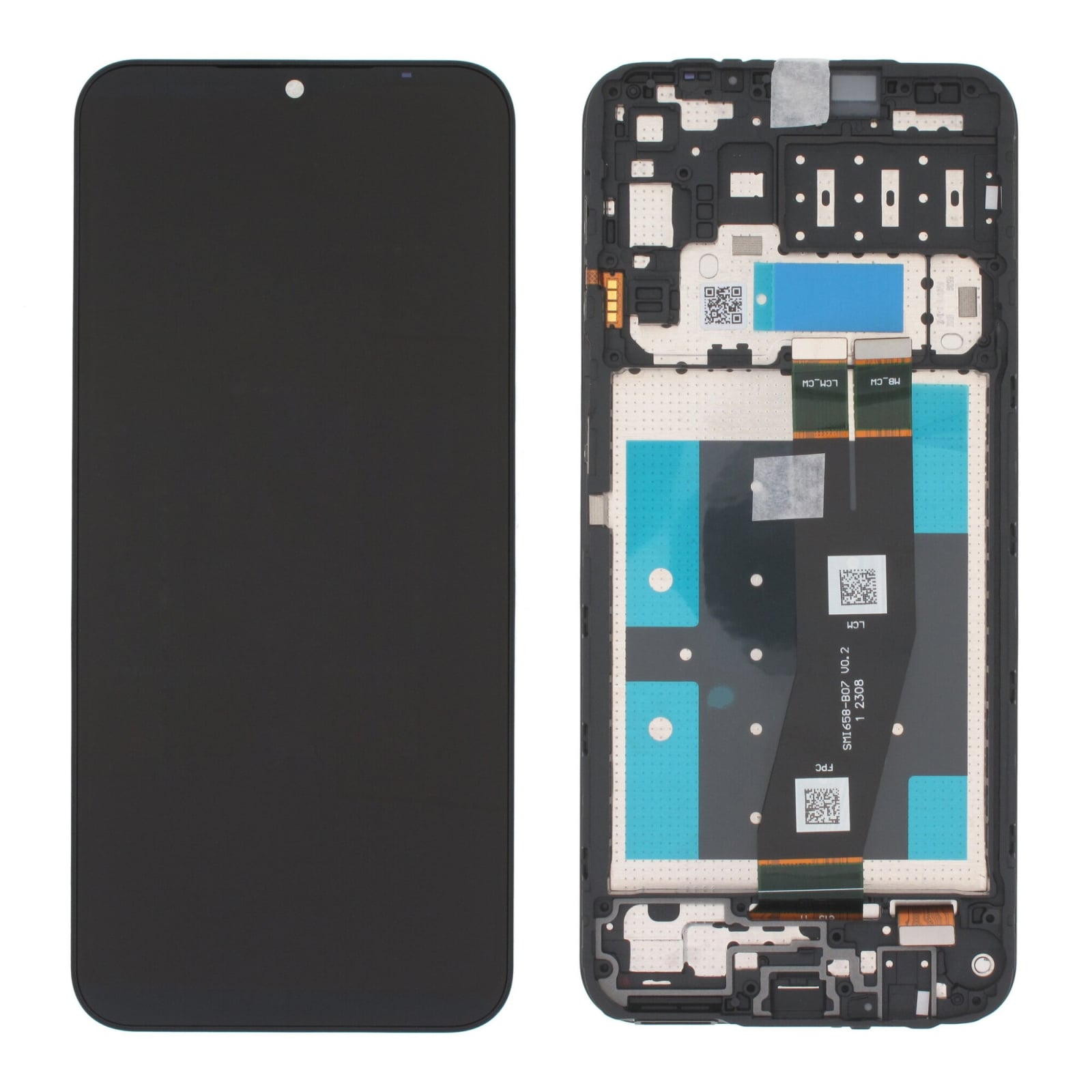 Display Samsung A14 4G cu rama Service Pack, Negru
