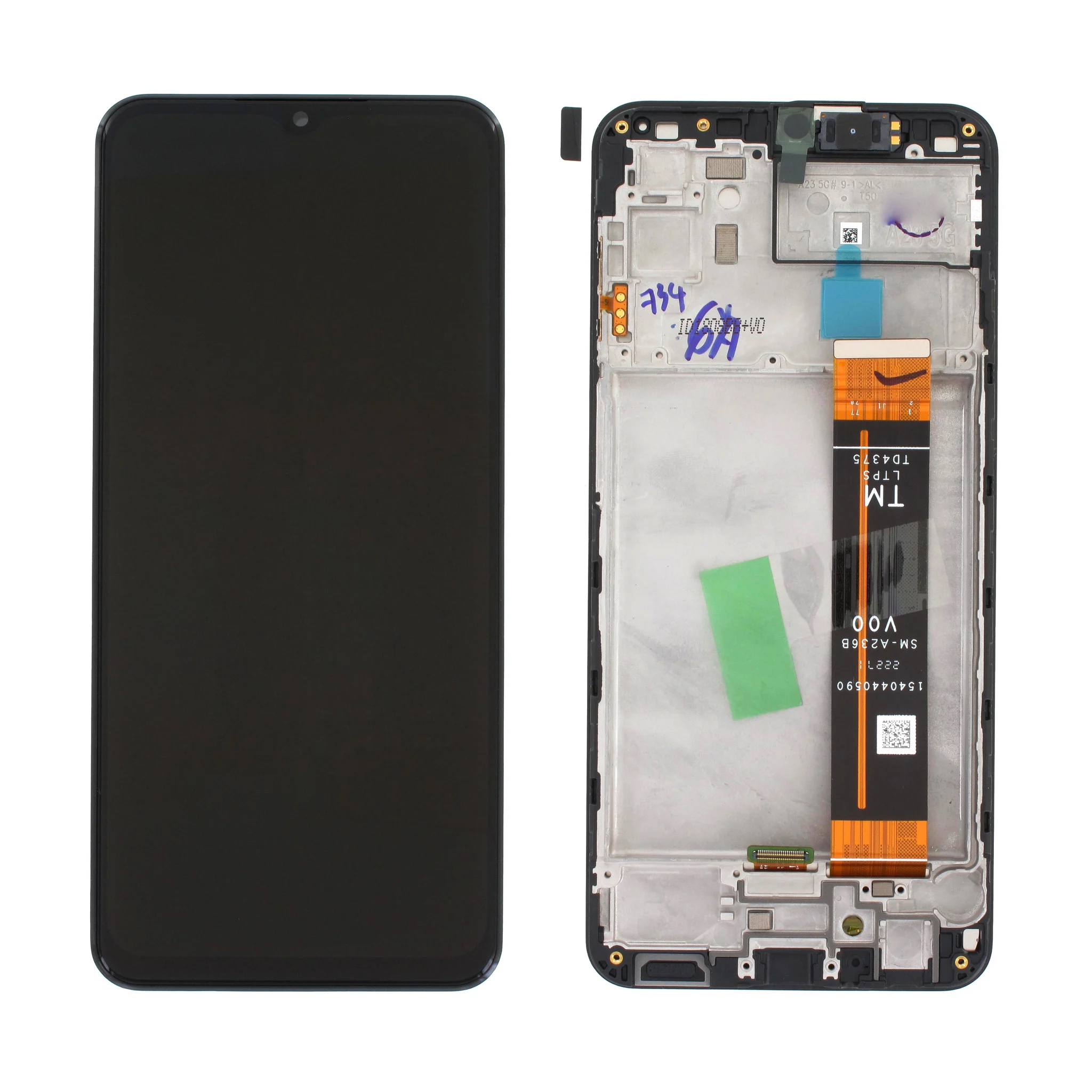Display Samsung A23 5G cu rama Service Pack, Negru