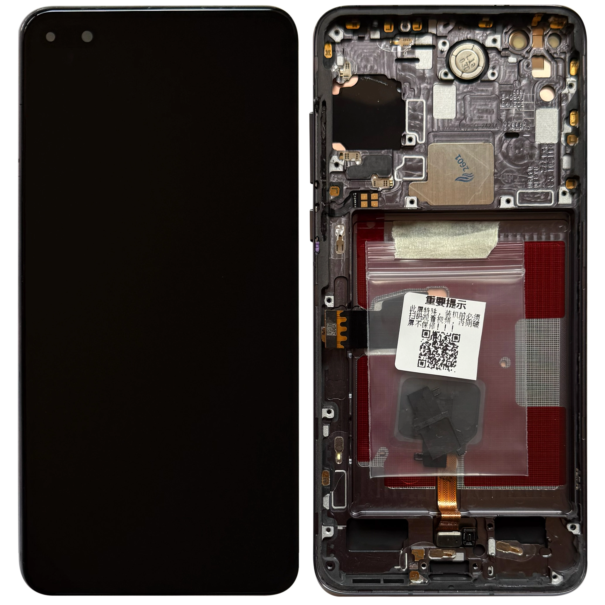 Display Huawei P40 OLED cu rama, Negru