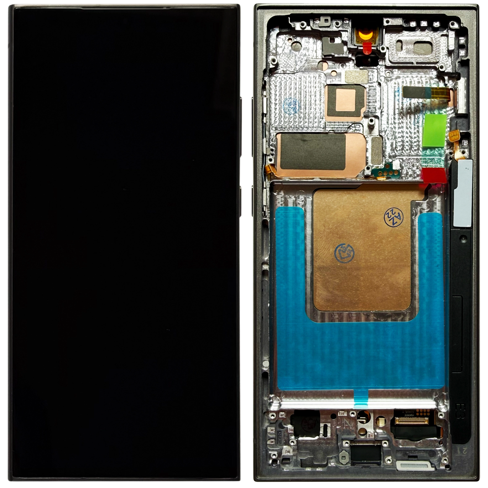 Display Samsung S24 Ultra OLED cu rama, Negru