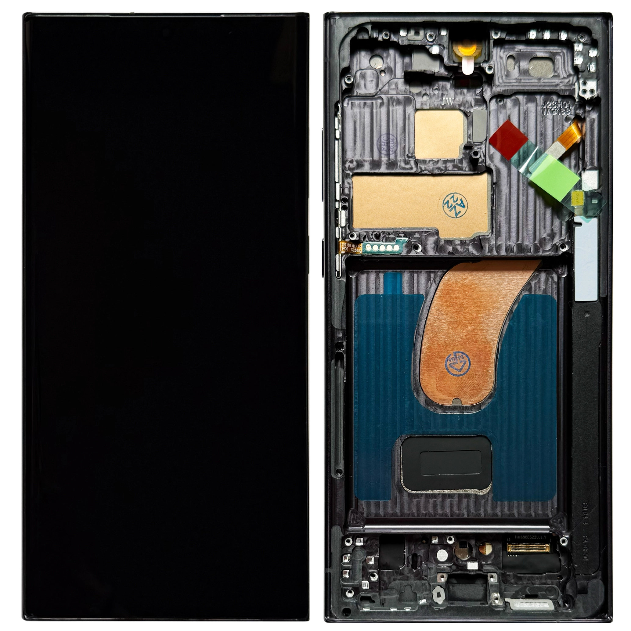 Display Samsung S23 Ultra OEM OLED cu rama, Negru
