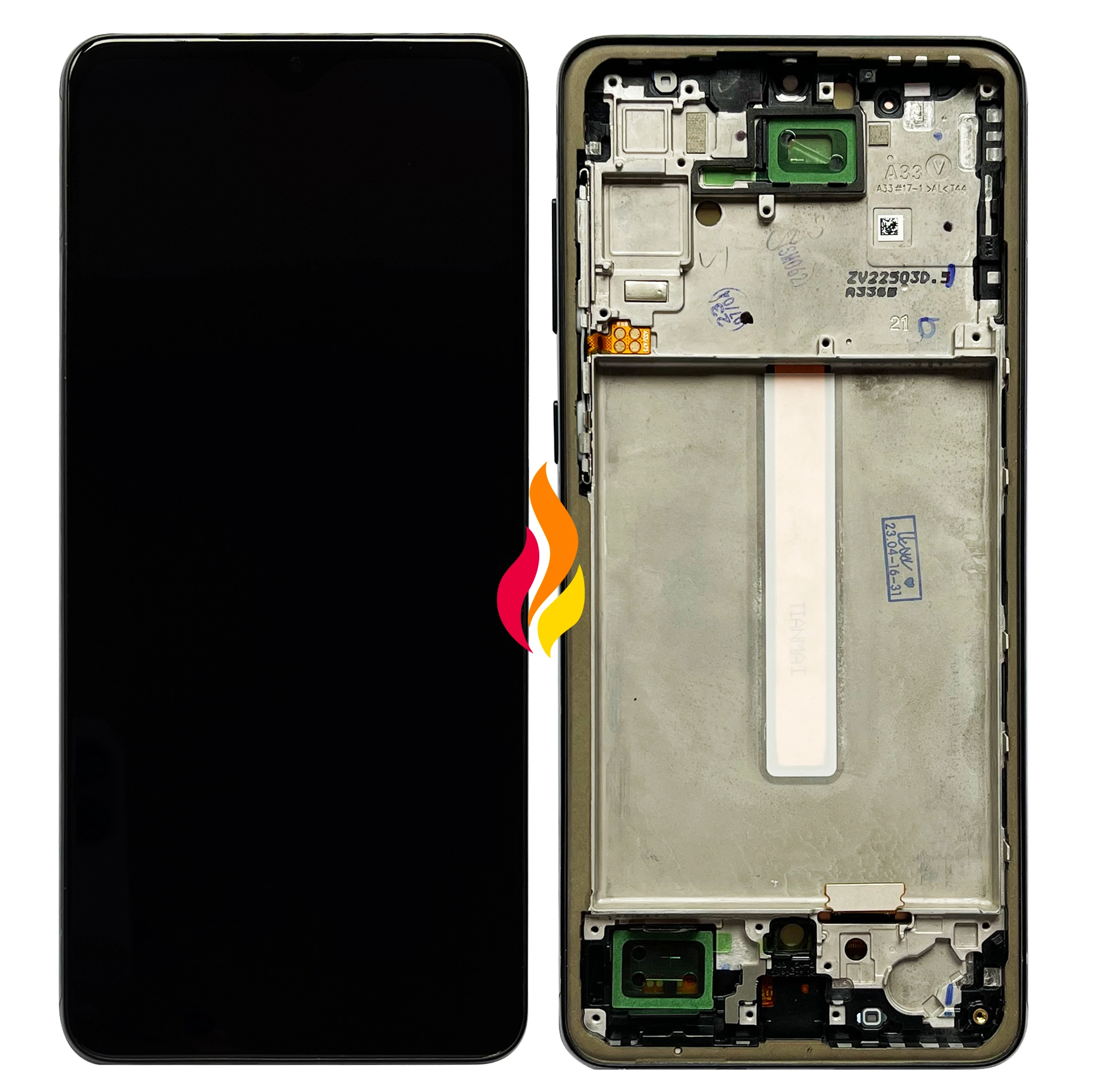 Display Samsung A33 5G cu rama OLED, Negru