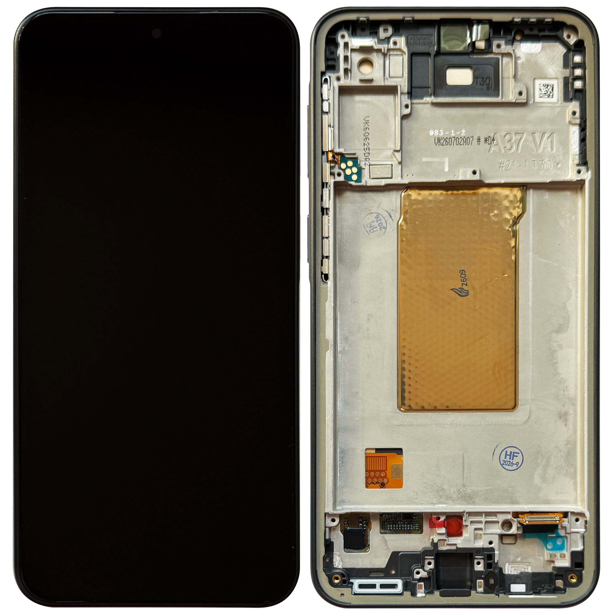 Display Samsung A37 Charkoal cu rama LCD