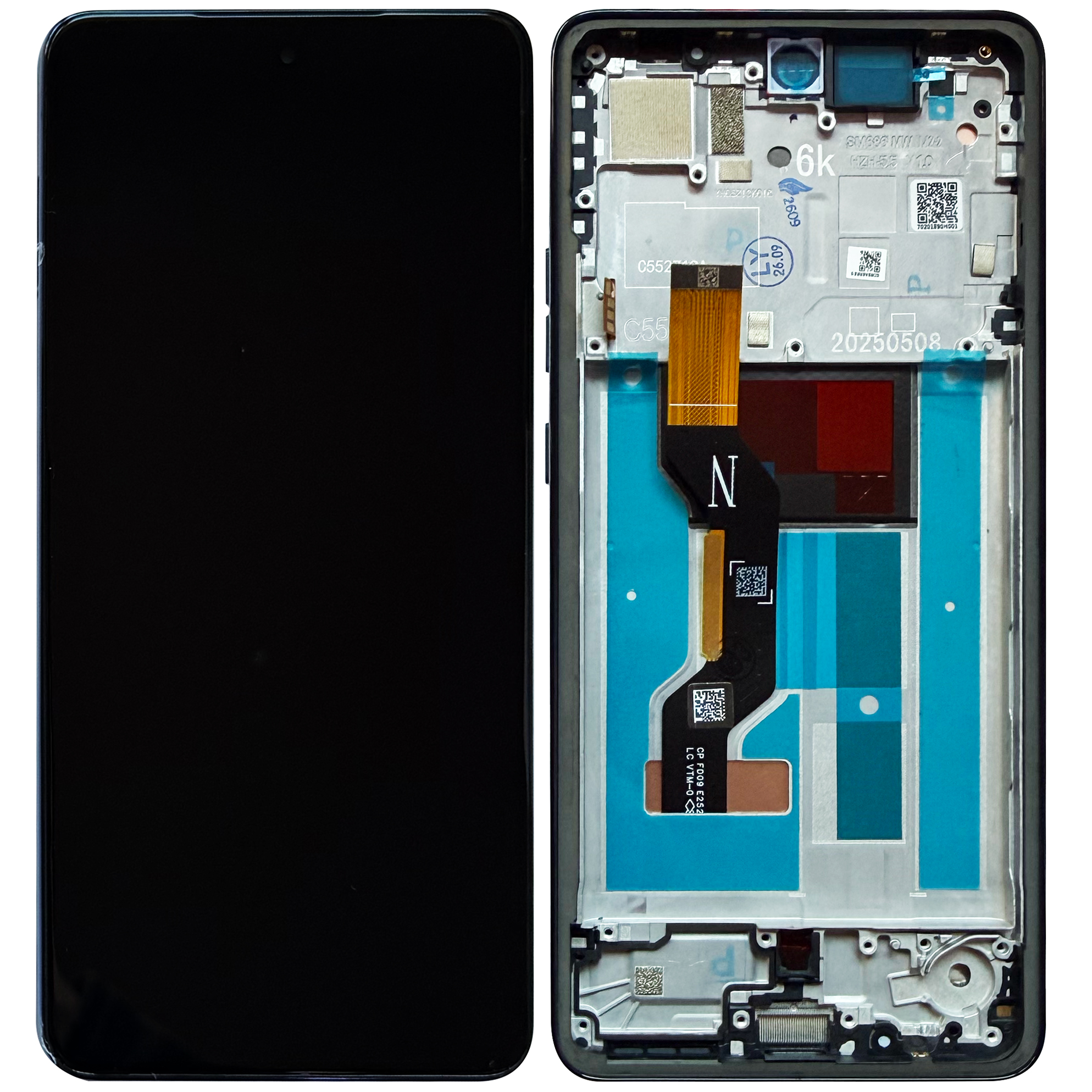 Display Motorola G86 Negru cu rama OLED 