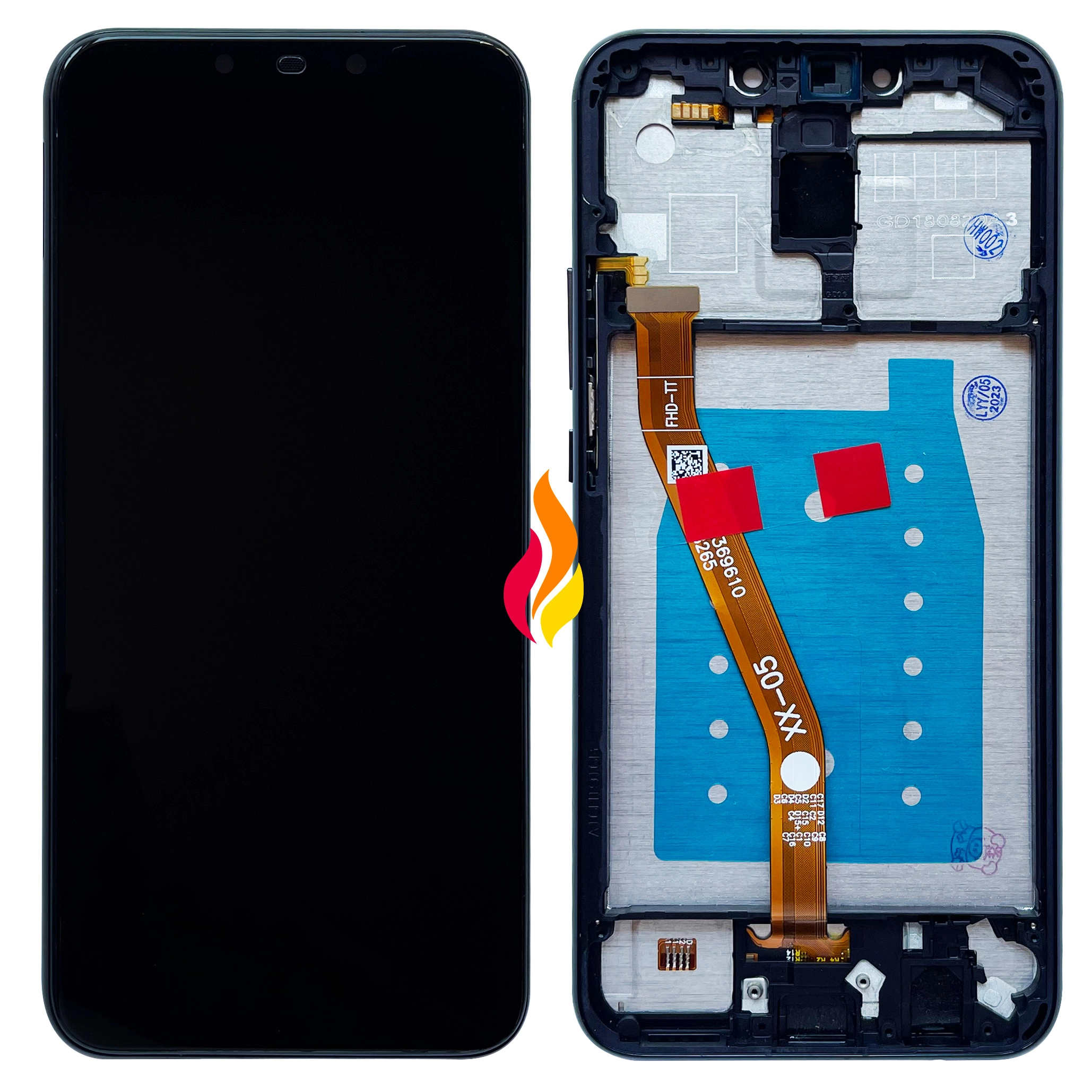 Display Huawei Mate 20 lite cu rama, Negru