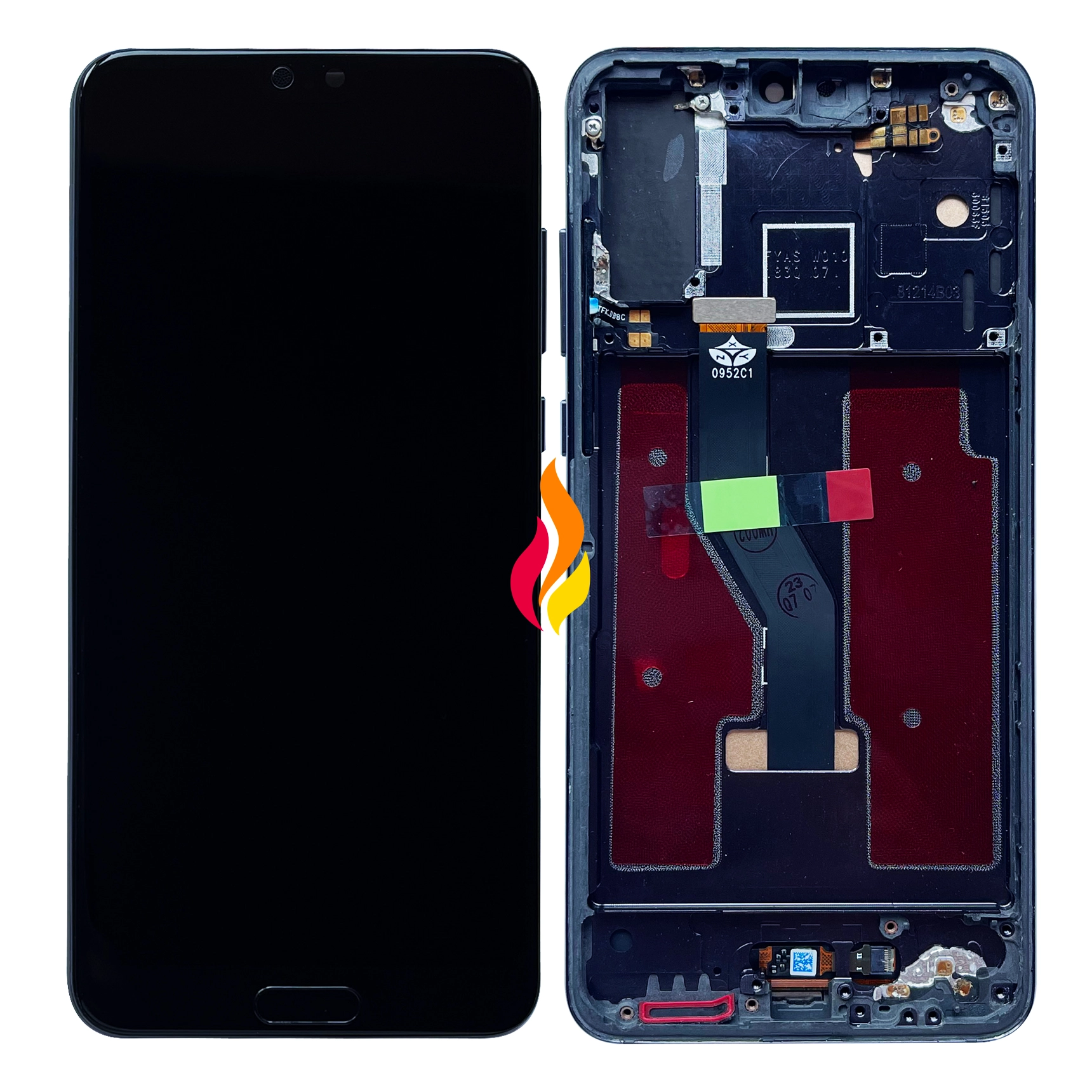 Display Huawei P20 pro cu rama, Negru