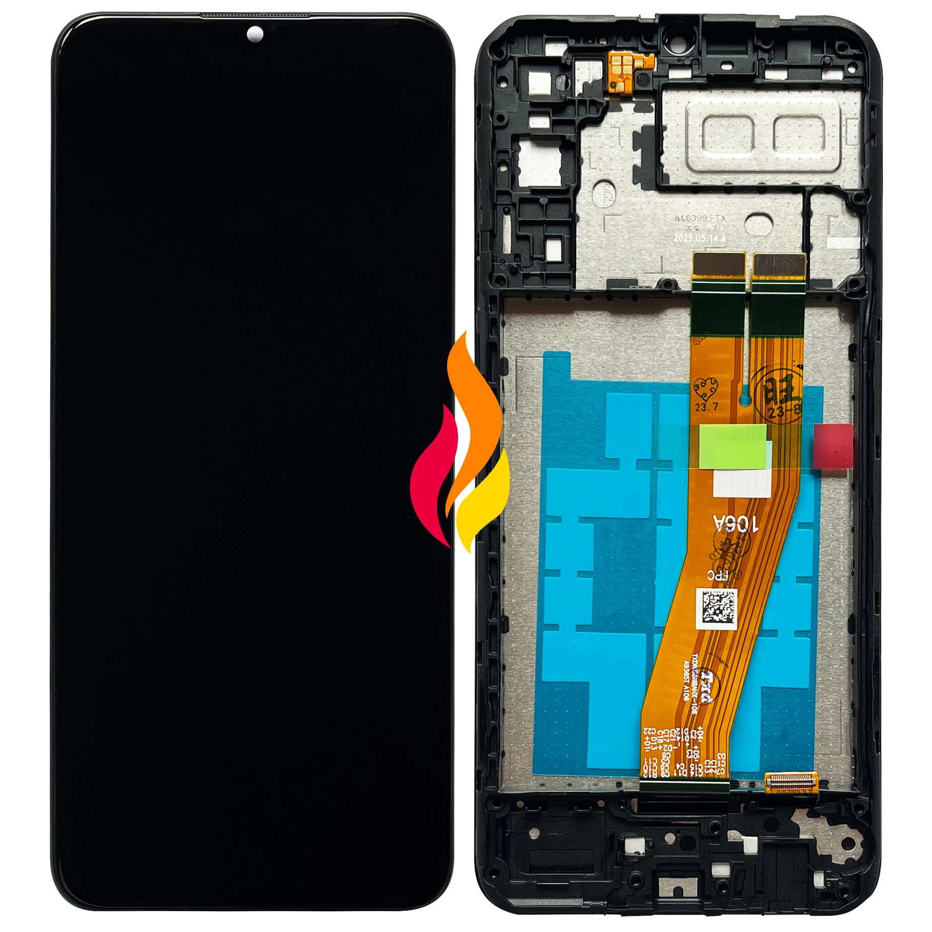 Display Samsung A04e cu rama